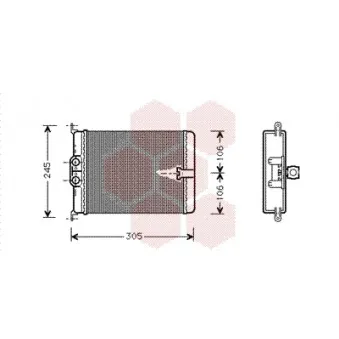 Système de chauffage VAN WEZEL 30006187