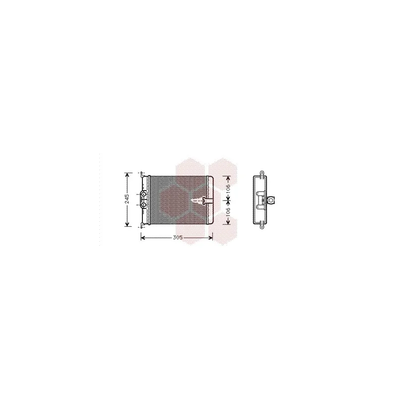 Système de chauffage VAN WEZEL 30006187