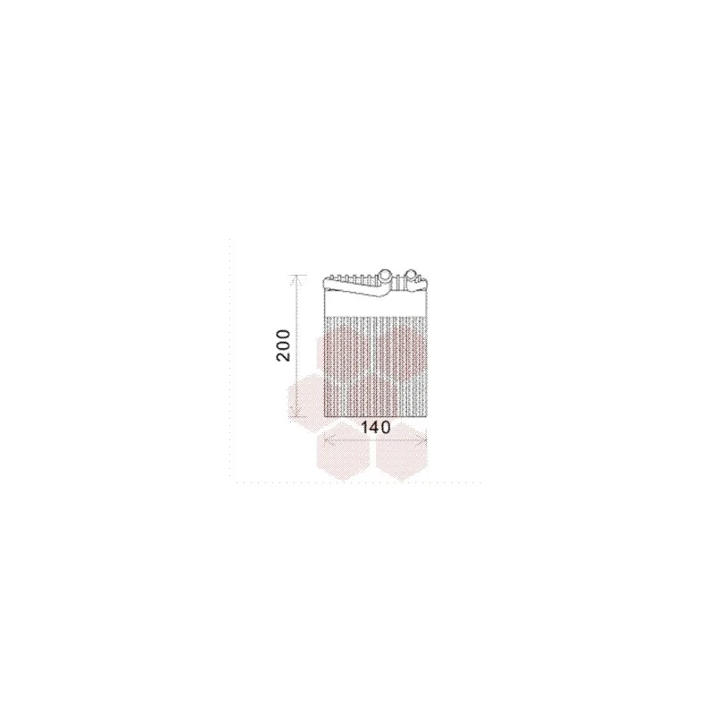 Évaporateur climatisation VAN WEZEL 3000V554