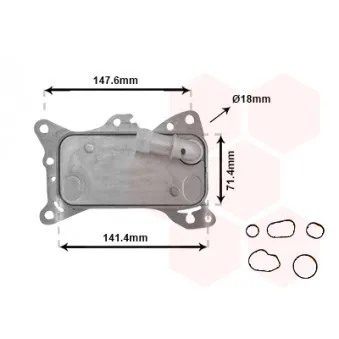 Boîtier, filtre à huile VAN WEZEL 30013705