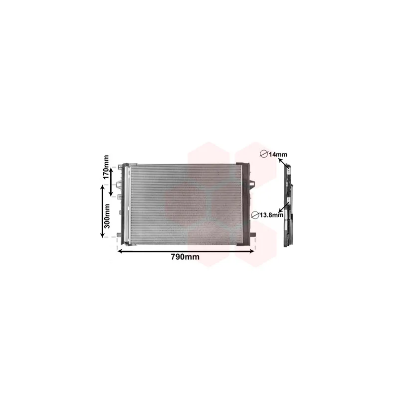 Condenseur, climatisation VAN WEZEL 30015701