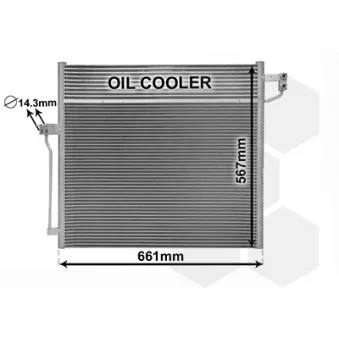 Condenseur, climatisation VAN WEZEL 30015704