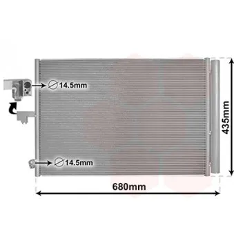 Condenseur, climatisation VAN WEZEL 30015708