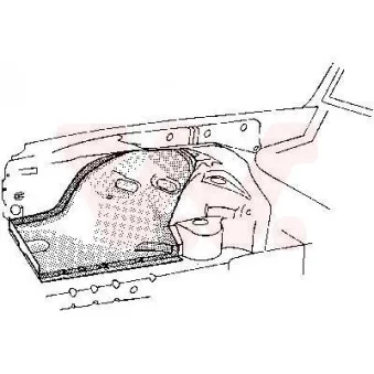 Doublure d'aile avant droit VAN WEZEL 3010258