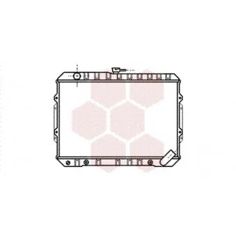 Radiateur, refroidissement du moteur VAN WEZEL 32002050