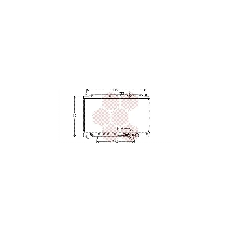 Radiateur, refroidissement du moteur VAN WEZEL 32002078