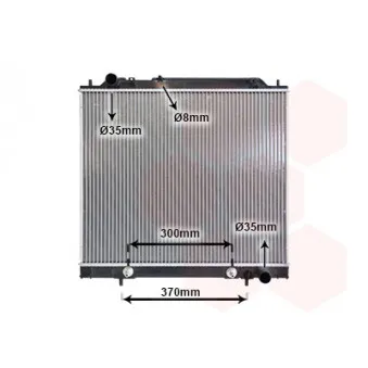 Radiateur, refroidissement du moteur VAN WEZEL 32002159