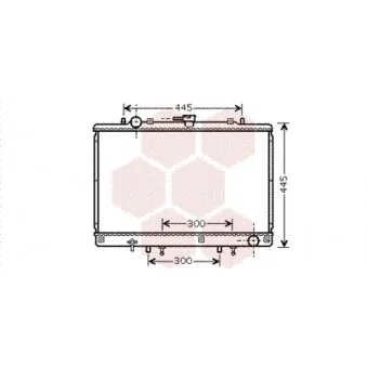 Radiateur, refroidissement du moteur VAN WEZEL 32002165