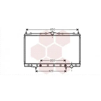 Radiateur, refroidissement du moteur VAN WEZEL 32002168