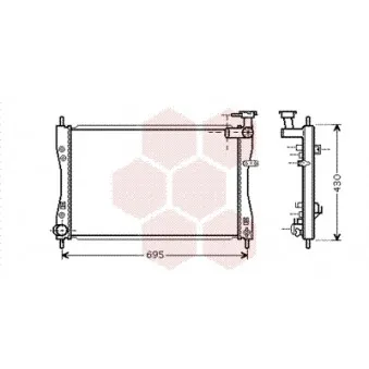 Radiateur, refroidissement du moteur VAN WEZEL