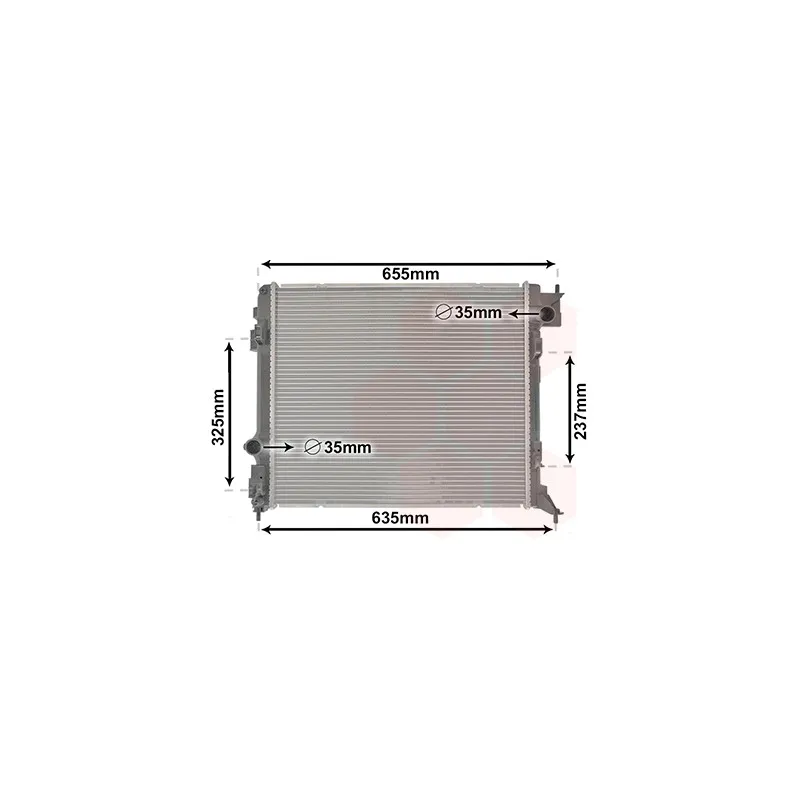 Radiateur, refroidissement du moteur VAN WEZEL 33002444