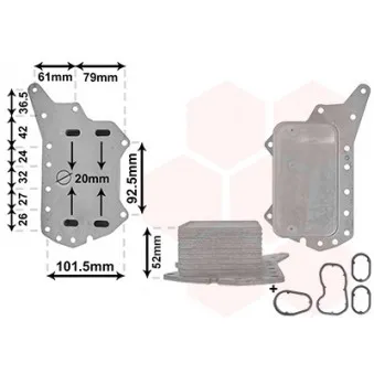 Radiateur d'huile VAN WEZEL 33003638