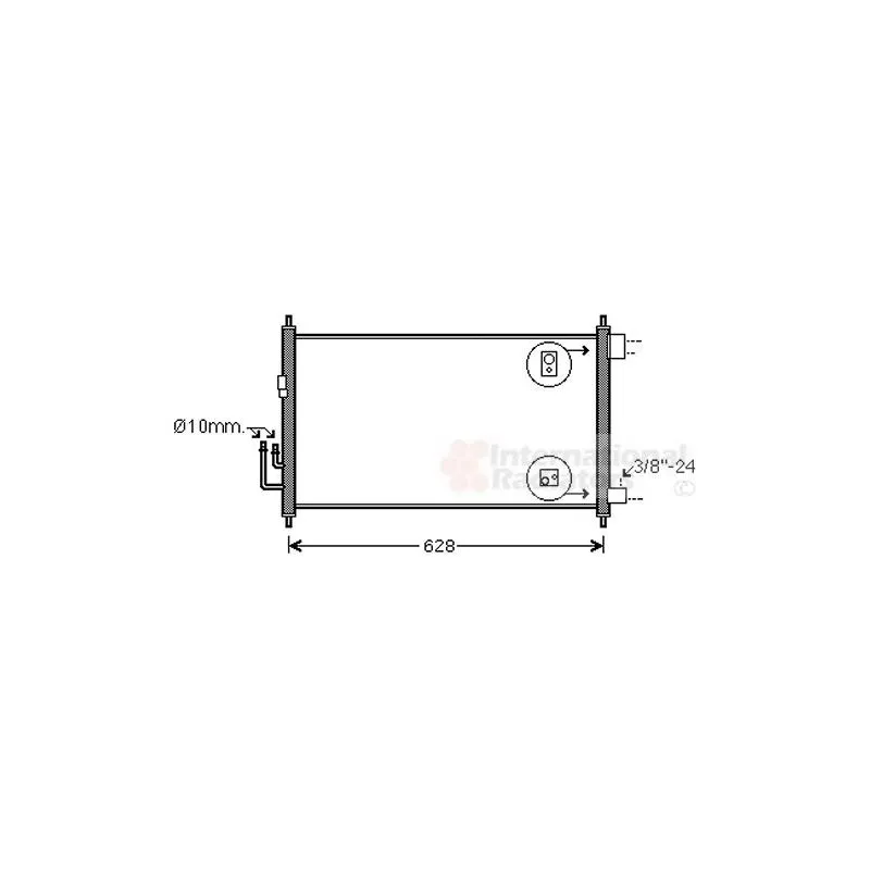 Condenseur, climatisation VAN WEZEL 33005372