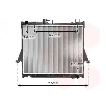 Radiateur, refroidissement du moteur VAN WEZEL 36002025