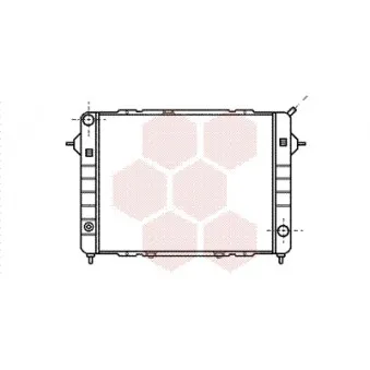 Radiateur, refroidissement du moteur VAN WEZEL 37002098