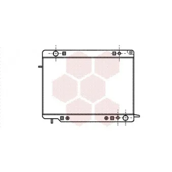 Radiateur, refroidissement du moteur VAN WEZEL 37002141