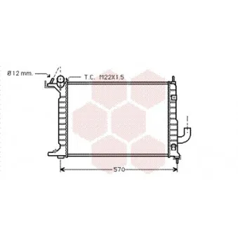 Radiateur, refroidissement du moteur VAN WEZEL