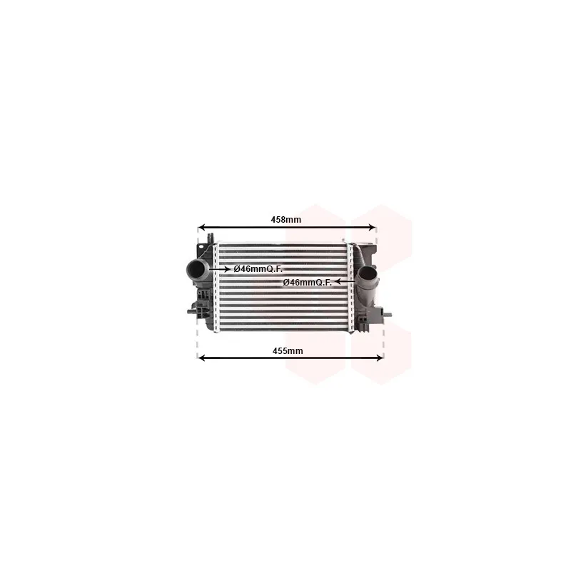 Intercooler, échangeur VAN WEZEL 37004575