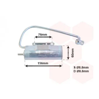 Filtre déshydratant, climatisation VAN WEZEL 3700D336