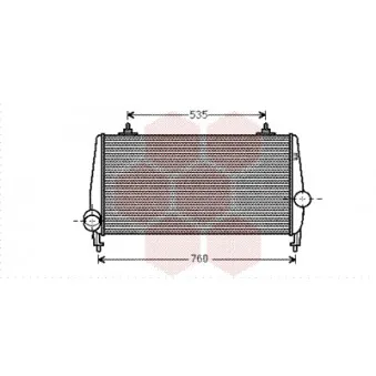 Intercooler, échangeur VAN WEZEL 40004354