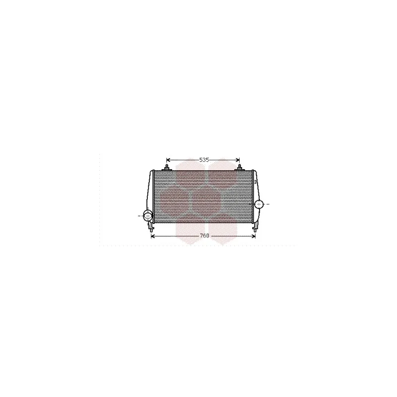 Intercooler, échangeur VAN WEZEL 40004354