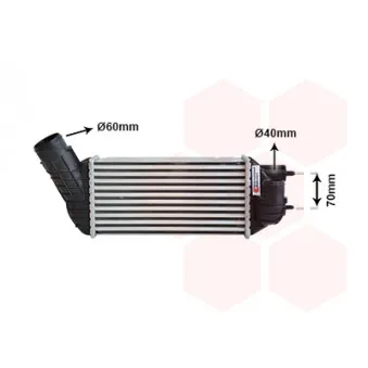 Intercooler, échangeur VAN WEZEL 40004360