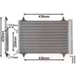 Condenseur, climatisation VAN WEZEL 40005209 - Visuel 1