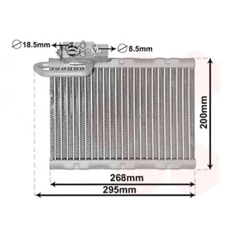 Évaporateur climatisation VAN WEZEL