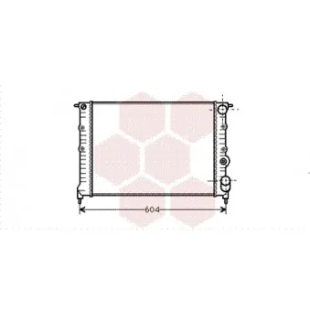 Radiateur, refroidissement du moteur VAN WEZEL 43002108