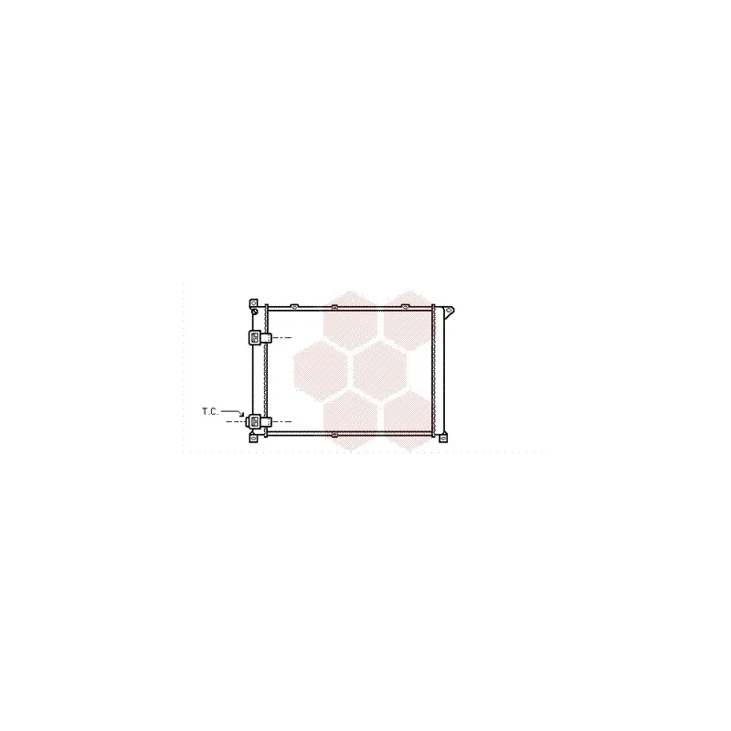 Radiateur, refroidissement du moteur VAN WEZEL 43002141