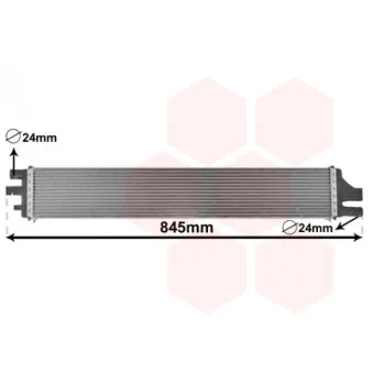 Radiateur, refroidissement du moteur VAN WEZEL 43002559