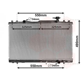 Radiateur, refroidissement du moteur VAN WEZEL