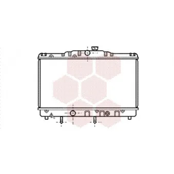 Radiateur, refroidissement du moteur VAN WEZEL 53002116