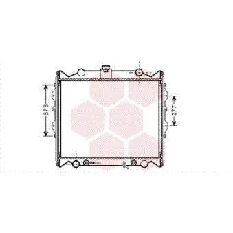 Radiateur, refroidissement du moteur VAN WEZEL 53002311