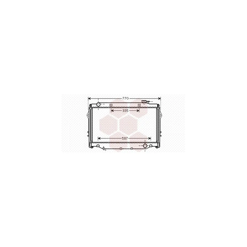 Radiateur, refroidissement du moteur VAN WEZEL 53002377