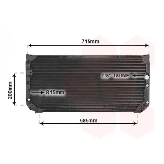 Condenseur, climatisation VAN WEZEL 53005190