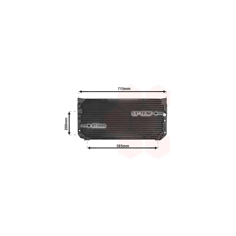 Condenseur, climatisation VAN WEZEL 53005190