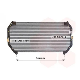 Condenseur, climatisation VAN WEZEL 53005202