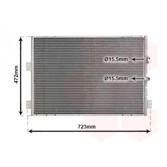 Condenseur, climatisation VAN WEZEL 53005277