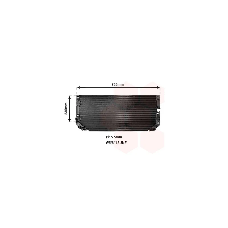 Condenseur, climatisation VAN WEZEL 53005279