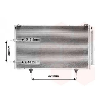 Condenseur, climatisation VAN WEZEL 53005319