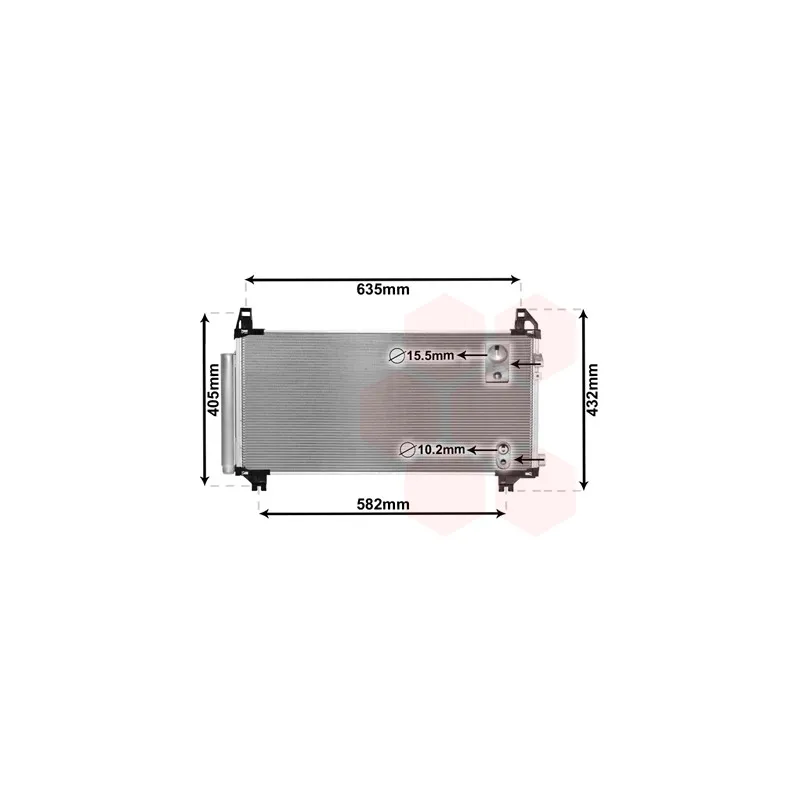 Condenseur, climatisation VAN WEZEL 53005680