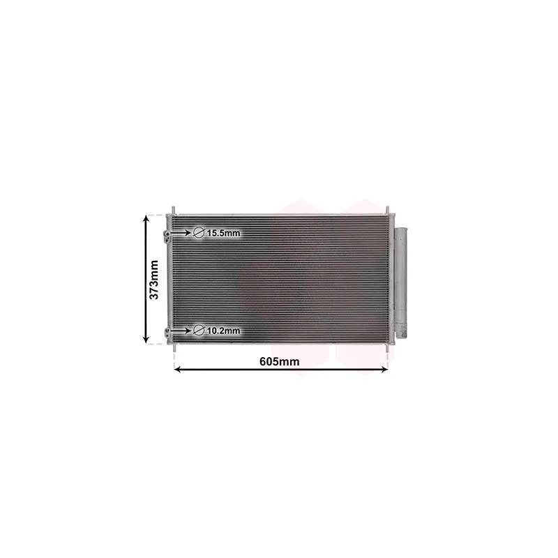 Condenseur, climatisation VAN WEZEL 53005708