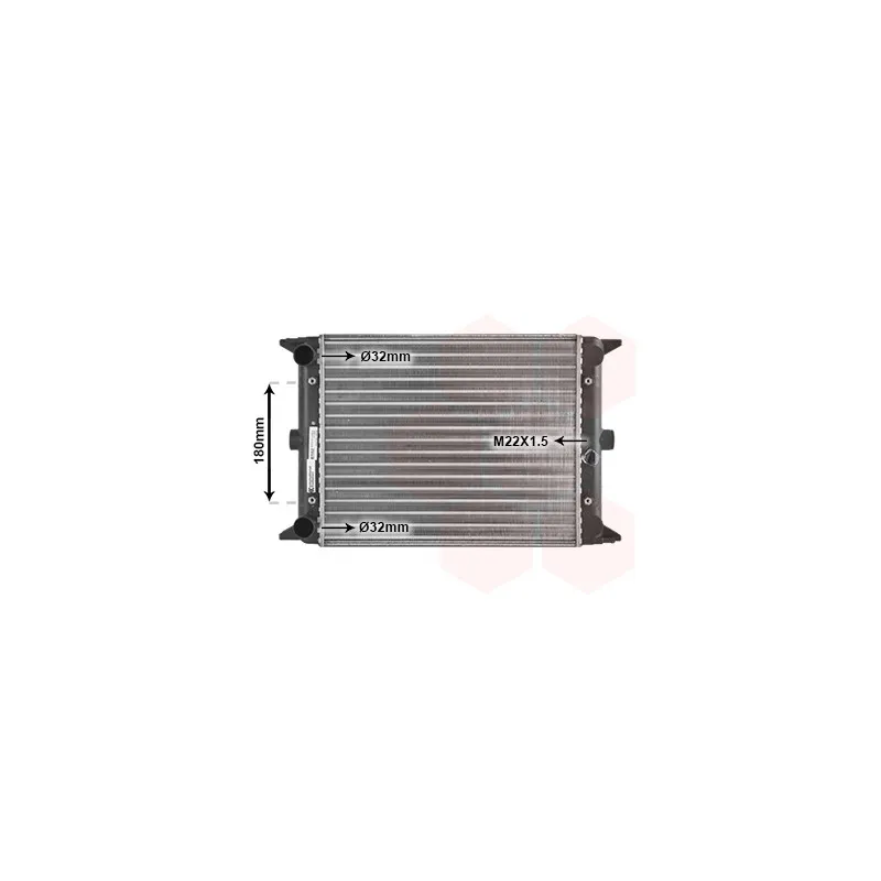 Radiateur, refroidissement du moteur VAN WEZEL 58002012