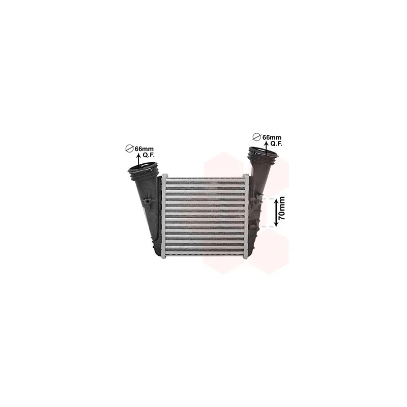 Intercooler, échangeur VAN WEZEL 58004372