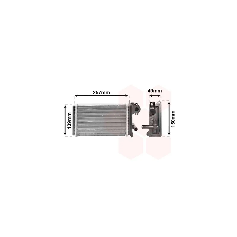 Système de chauffage VAN WEZEL 58006062