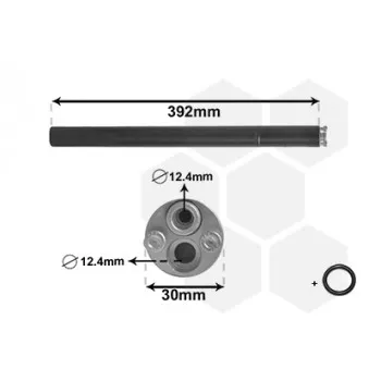 Filtre déshydratant, climatisation VAN WEZEL 5800D212