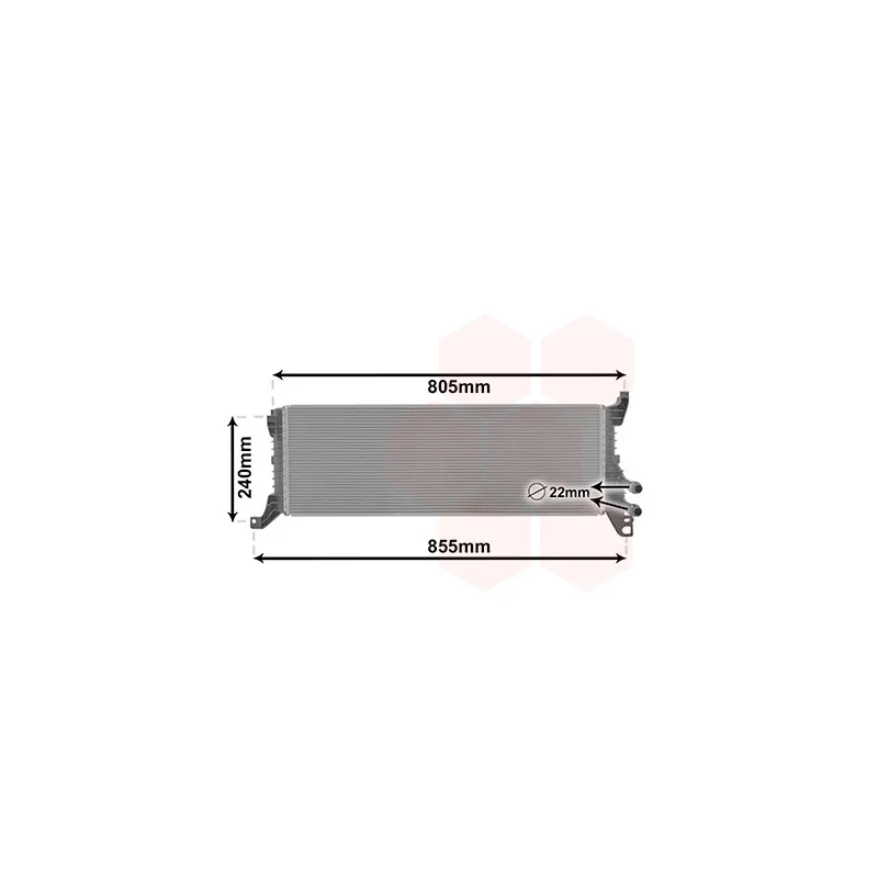 Radiateur, refroidissement du moteur VAN WEZEL 58012723