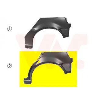 Panneau latéral arrière gauche VAN WEZEL 5824147