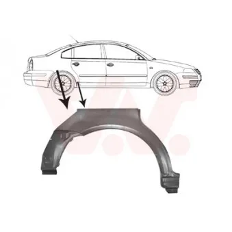 Panneau latéral arrière droit VAN WEZEL 5836148